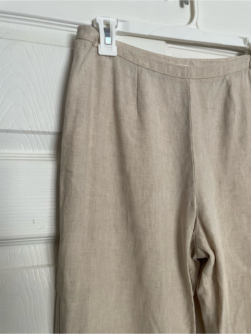 Vintage Caslon Women's size 6 Relaxed Linen Blend Pants - Beige - Picture 2 of 9